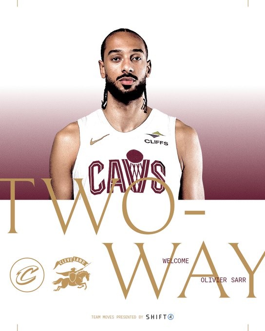 生涯场均4.8分3.5板！骑士官方：球队与奥利维耶·萨尔签双向合同